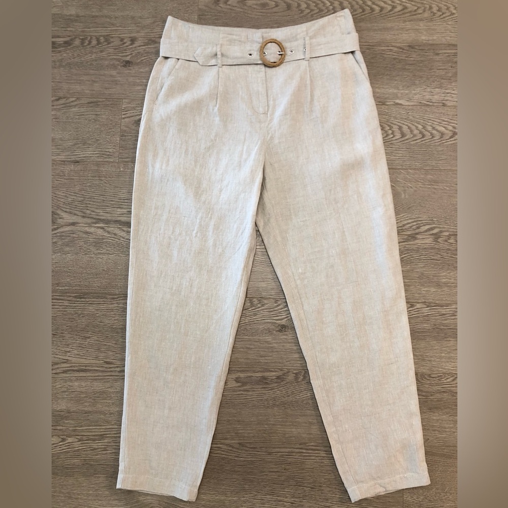 Elegant Cream Women's Pants